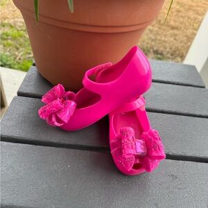 Mini Melissa Pink Kids Shoes with Bow